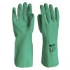 Guante de nitrilo Nitrex 613 verde con protección química y acabado antideslizante para uso industrial