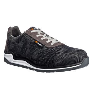 Zapatilla de seguridad Bolonia S3 negra/girs camuflaje T36-48 * - 48
