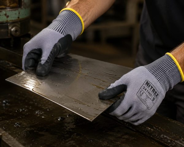 guantes anticorte Nitrex 241ND manipulación segura chapa metálica industrial