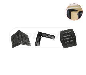 Protectores de esquina de resina de PVC de color negro disponibles en Ecoepis