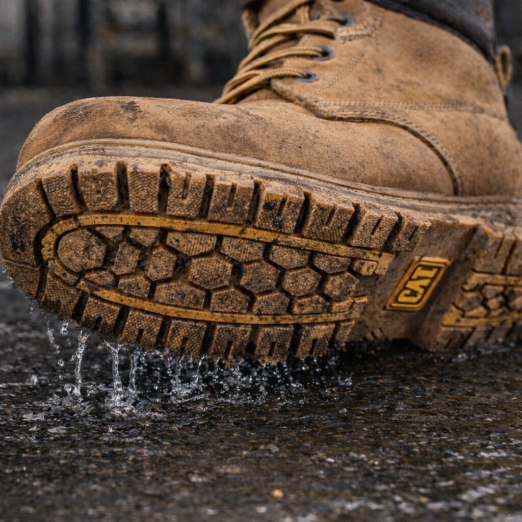 suela botas Caterpillar antideslizante trabajo industrial