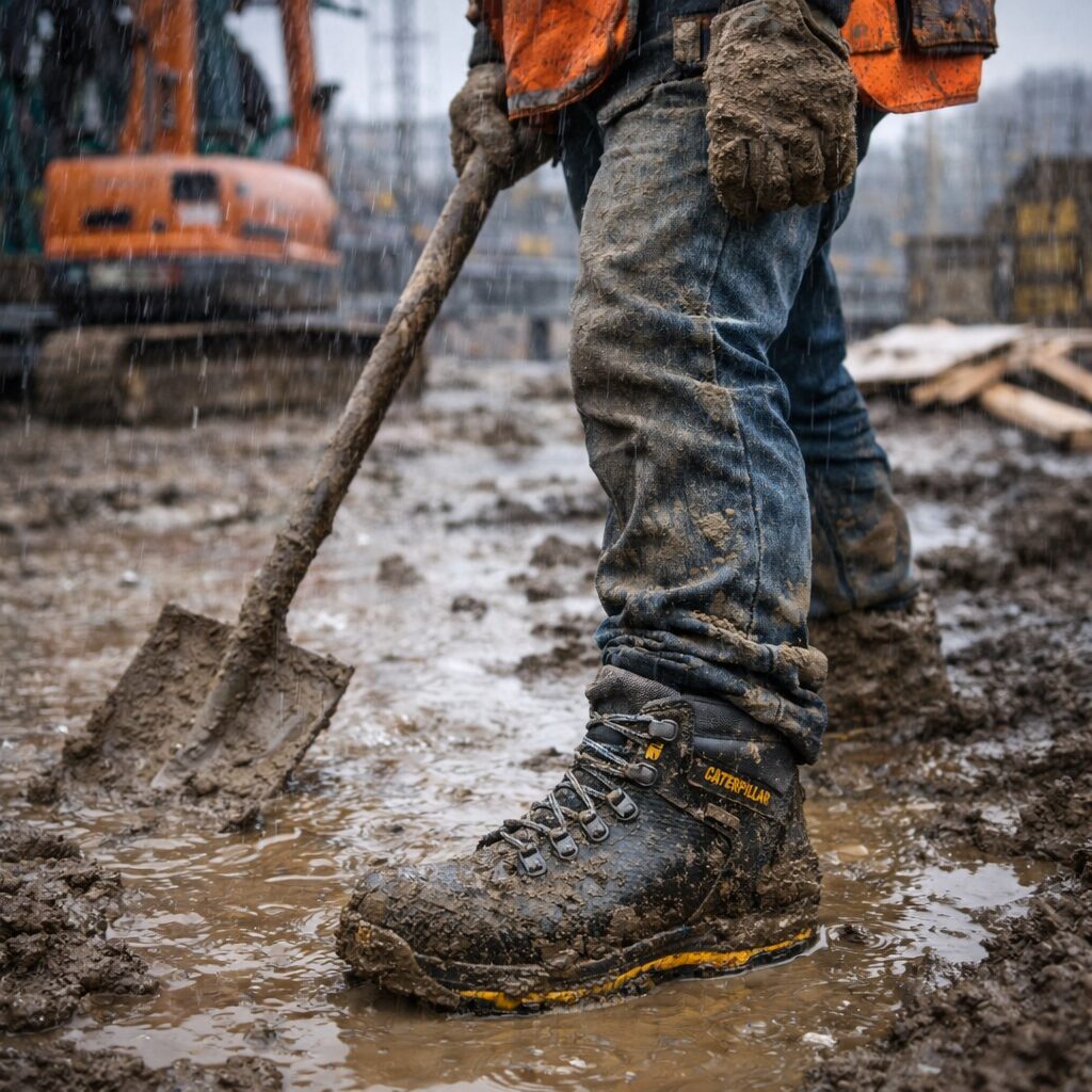 botas Caterpillar S3 trabajo exterior barro agua