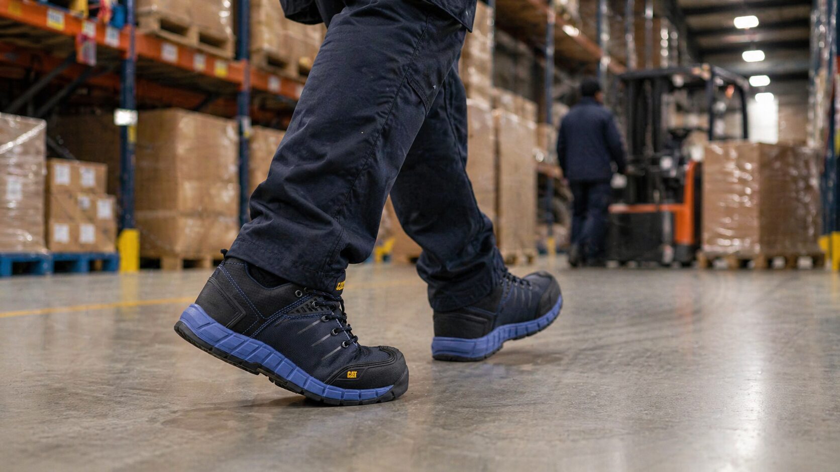 zapatillas Caterpillar seguridad trabajo almacén