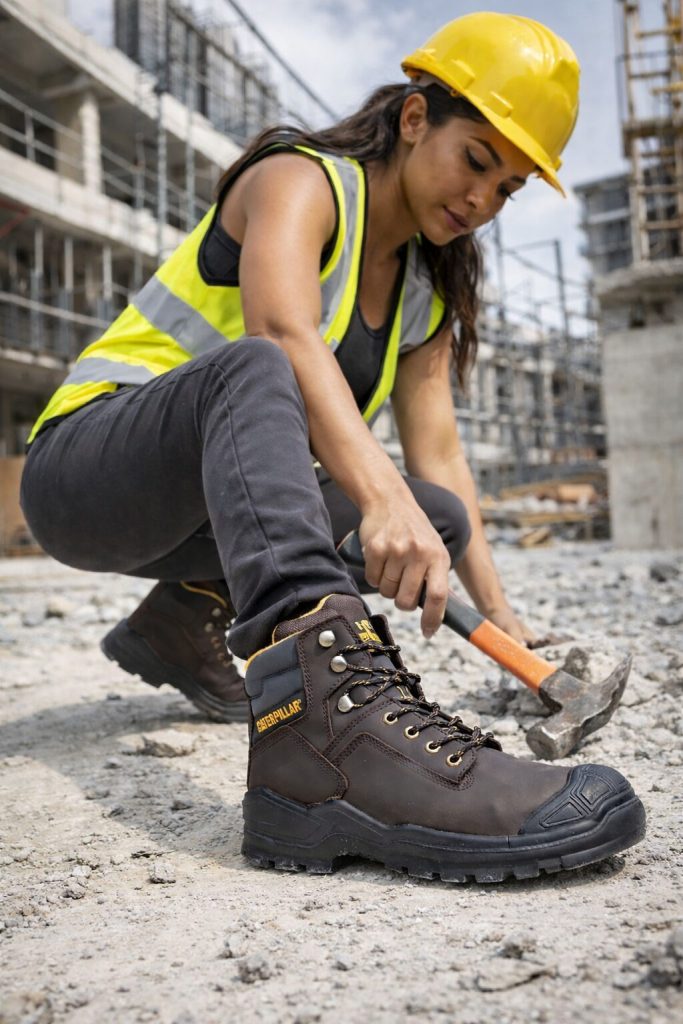 botas Caterpillar uso real trabajo obra