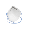 Vista interna del respirador de protección respiratoria 3M 8810, destacando la zona ergonómica superior recubierta con una suave espuma gris para optimizar el ajuste nasal y evitar fugas perimetrales.