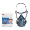 Mascarilla industrial 3M serie 7500 con caja original de empaque y certificacion CE de proteccion respiratoria