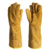 Guante soldador NITREX S440R de serraje vacuno amarillo con refuerzo térmico y protección para soldadura MIG y ARCO