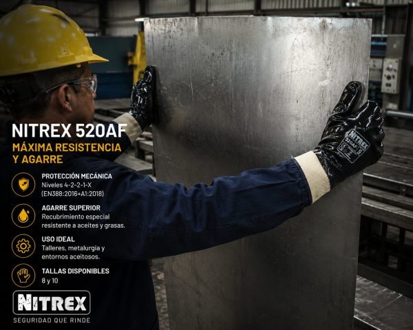 Guante Nitrex 520AF resistente para metalurgia