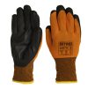 Guantes de trabajo NITREX 299TN color naranja y negro con recubrimiento de espuma de nitrilo y forro térmico interior