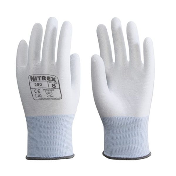 guante Nitrex 290 blanco para montaje y manipulación precisa industrial