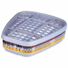 Filtro combinado 3M 6057 ABE1 para protección contra gases y vapores con homologación CE en fondo blanco.