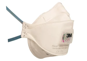 Mascarilla autofiltrante 3M Aura 9322+ Gen3 FFP2 con válvula Cool Flow y diseño ergonómico plegable