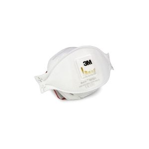 Mascarilla de protección respiratoria 3M Aura 9332+ FFP3 con válvula para polvo, partículas y trabajos industriales.